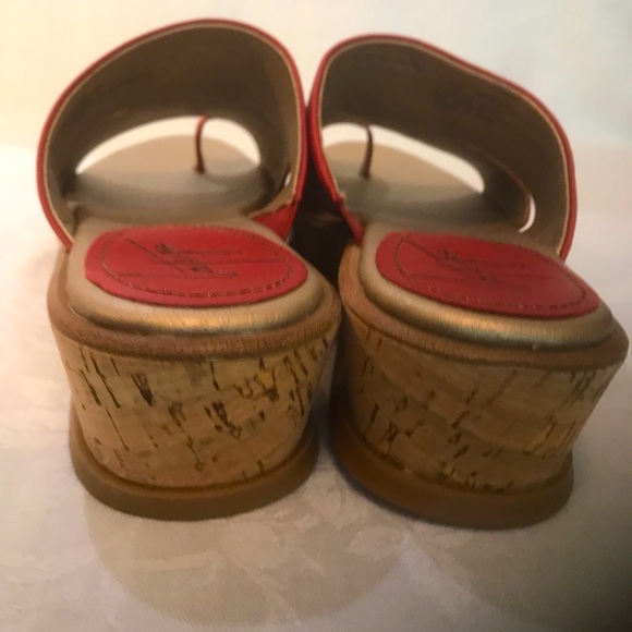 Women's Latigo Karen Leather Platform Sandal Wedge Shoes 7.5 Med - Picture 8 of 12